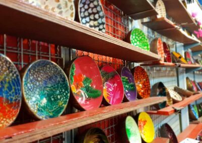 Unique, handcrafted plates and bowls in our Souvenirs and Crafts section.